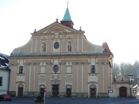 Foto interiéru kostela sv. Václava v Letohradě